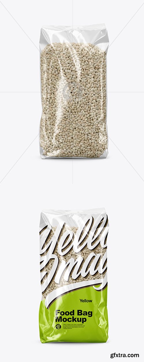 Food Bag with Pearl Barley Mockup 43156