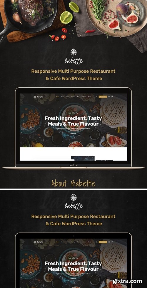 Babette - Restaurant & Cafe PSD Template