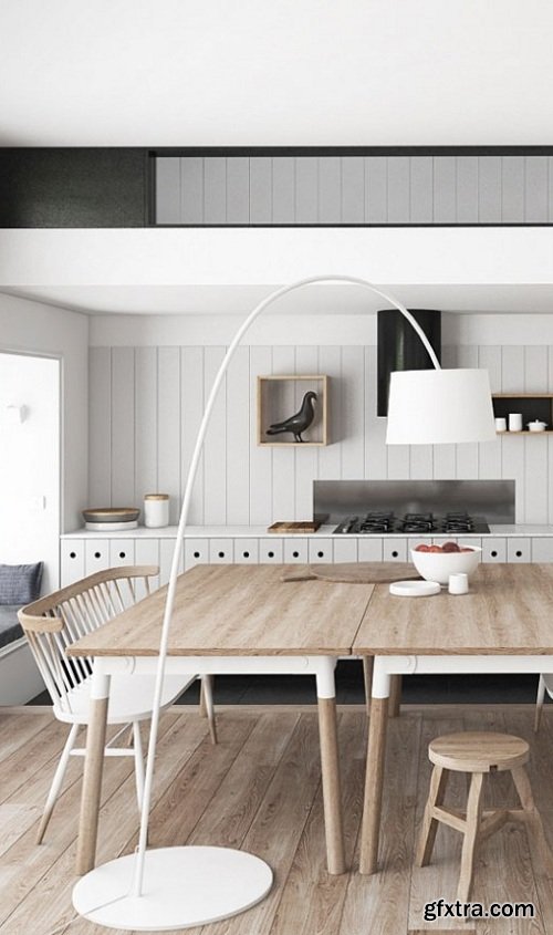 Scandinavian Style Kitchen Interior Scene 05