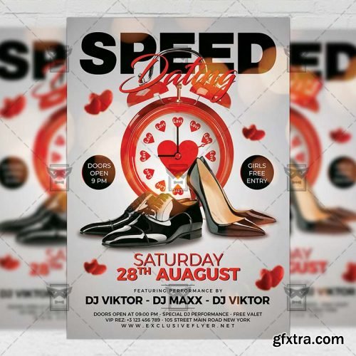Speed Dating Party – Club A5 Template