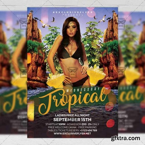 Tropical Wednesday – Seasonal A5 Template