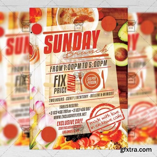 Sunday Brunch – Food A5 Template