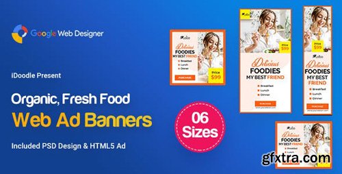 CodeCanyon - C54 - Organic, Fresh Food Banners GWD & PSD - 23909297