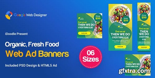 CodeCanyon - C55 - Organic, Fresh Food Banners GWD & PSD - 23909301