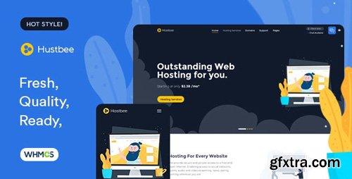 ThemeForest - Hustbee - Hosting HTML WHMCS Template (Update: 10 March 19) - 22259226