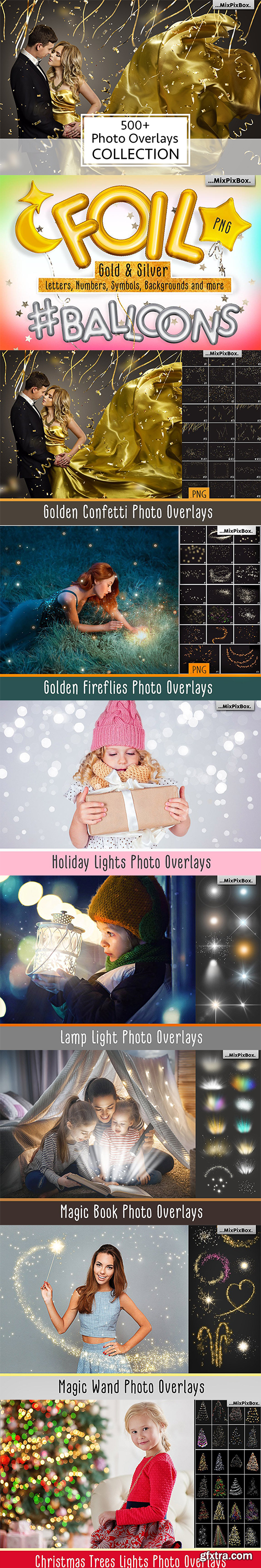 500+ Magical Photo Overlays & Backdrops, Water Splash, Smoke Bomb, Confetti, Magic Wands + more!