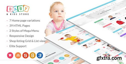 ThemeForest - Baby & Kids Store - eCommerce HTML Template with RTL Package (Update: 15 March 16) - 12637993