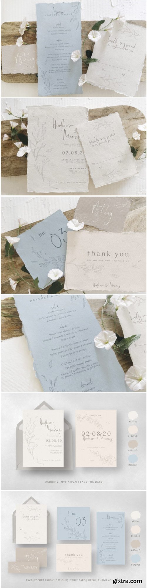 Rustic Ivory & Blue Wedding Suite 1484871