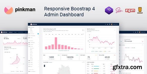 ThemeForest - Pinkman v1.0 - Bootstrap 4 Admin Dashboard Template & UI Kit - 23914006