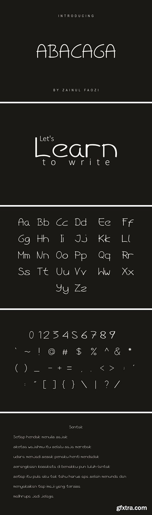 Abacaga Font