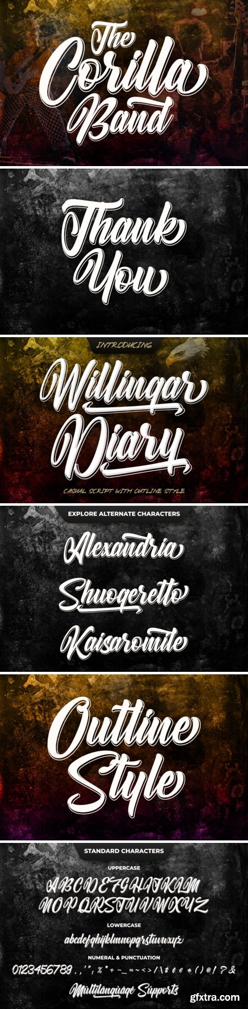 Willingar Diary Font