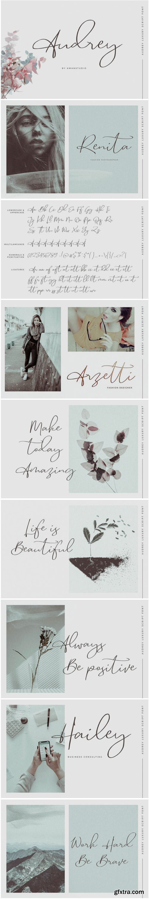 CM - Audrey | Luxury Script Font 3402822