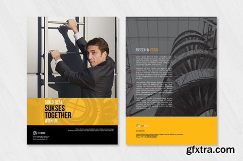 Corporate Bi Fold Brochure Template