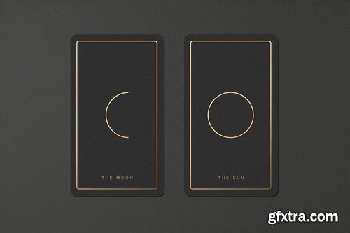 7x12.1 Tarot Card Mockup — Foil Stamping Edition