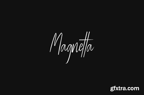 CM - Magnetta - Handwritten Luxury Signature Font 3854746