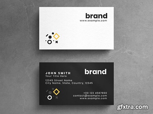 Minimal Agency Business Card Layout 260560532