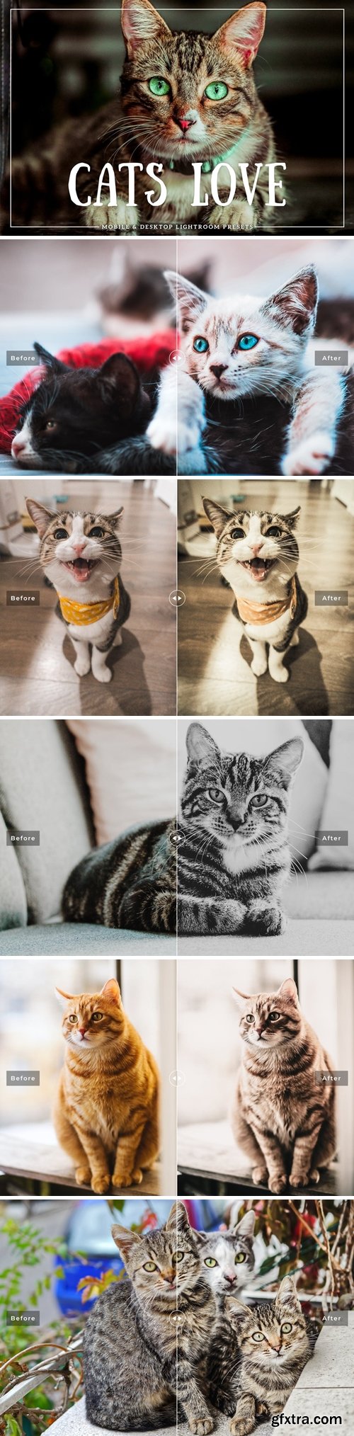 CM - Cats Love Mobile & Desktop Lightroom Presets 3756356