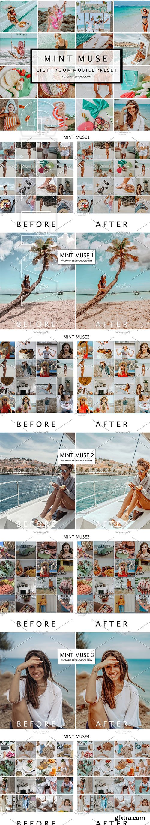 CreativeMarket - 5 Mobile Presets MINT MUSE 3852193