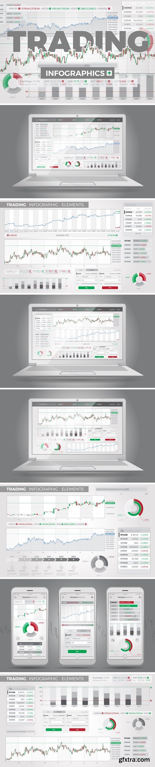 Trading Infographic Elements