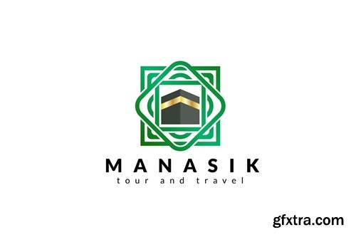 Umrah & Hajj Travel Logo Template