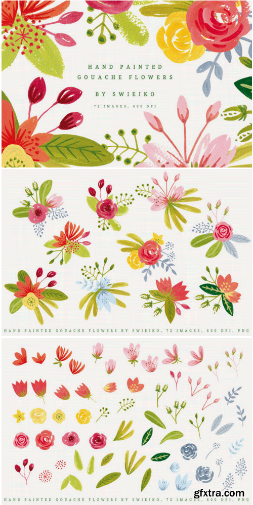 Simple Gouache Flowers 1495255