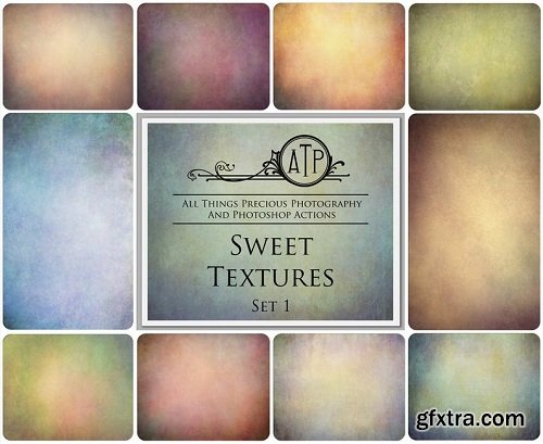 10 Digital SWEET TEXTURES Overlays Set 1