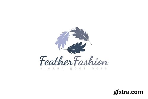 Feather Logo Template