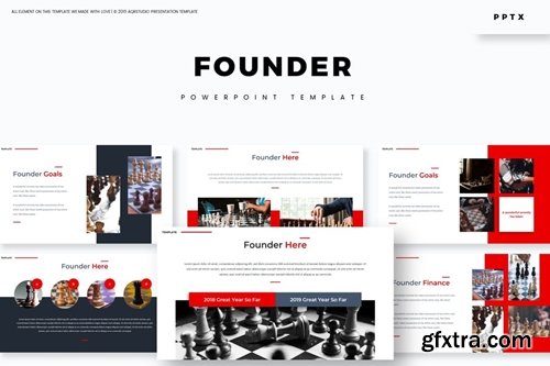 Founder - Powerpoint, Keynote and Google Slides Templates