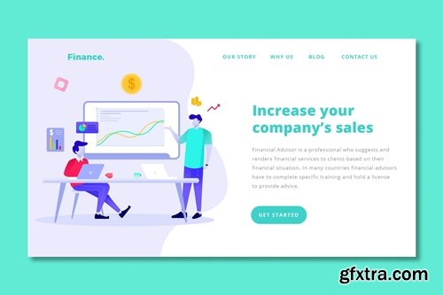 Financial Adviser - Landing Page Template