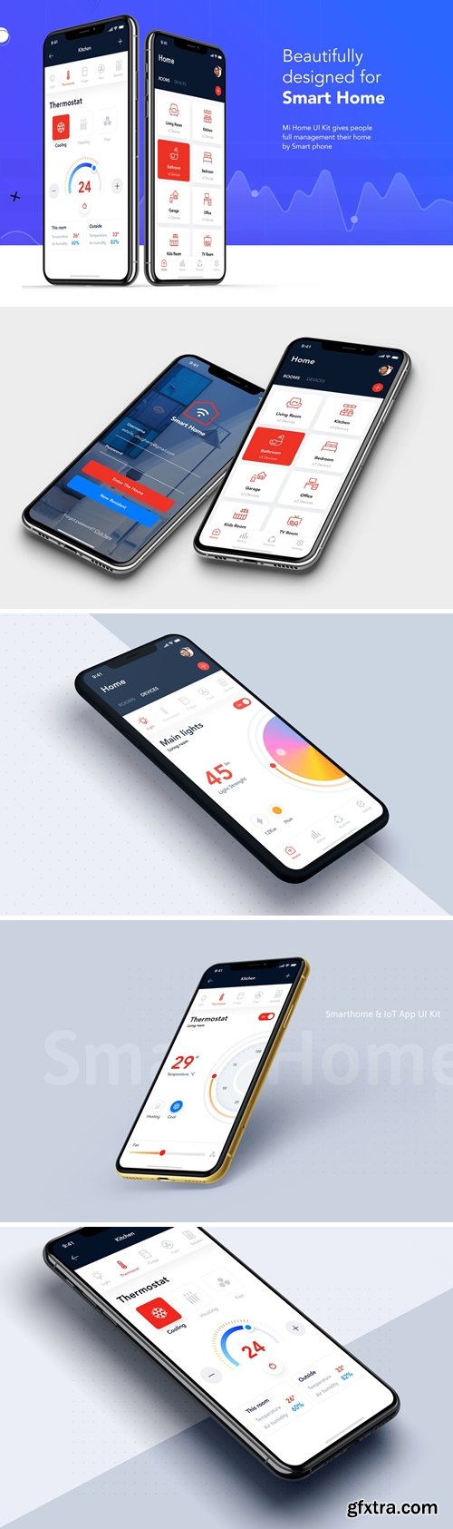 Smart Home App UI Concept Bundle