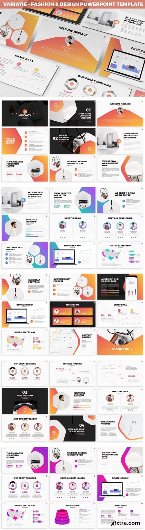 Hexagy - Hexagon Style Powerpoint Template