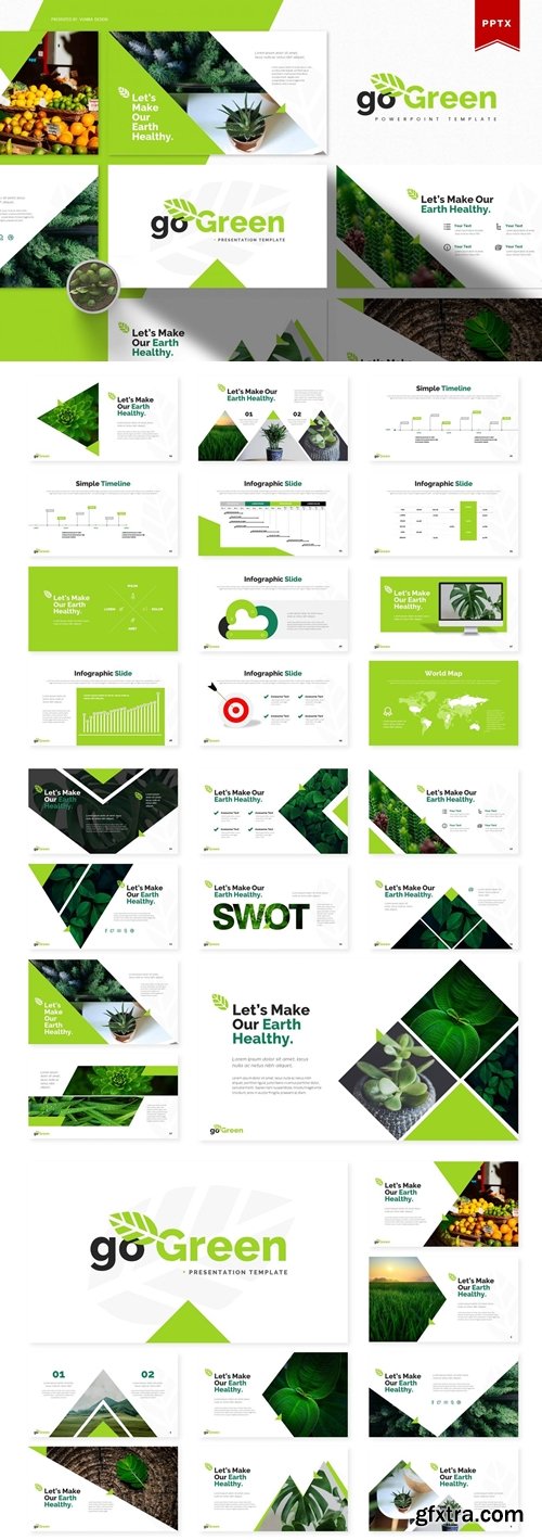 GoGreen - Powerpoint, Keynote and Google Slides Templates