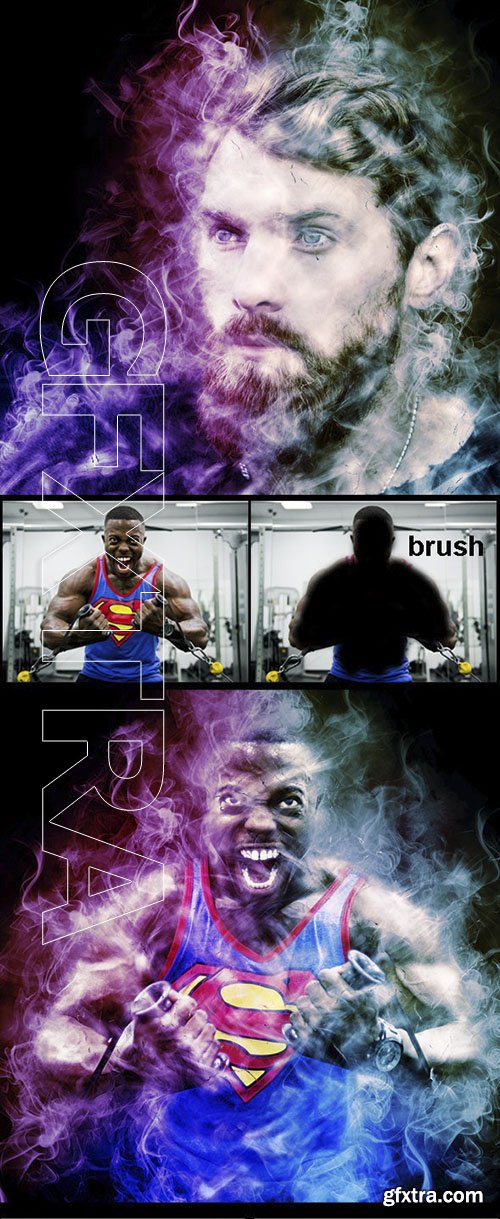 GraphicRiver - Amazing Colored Smoke Photoshop Action Vol 3 23881038