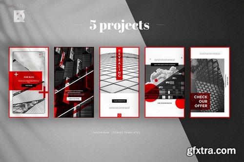 Greyscale Instagram Stories Banners