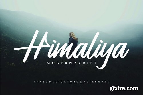 Himaliya  Handwritting Script Font