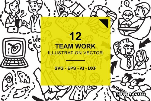 Team Work Illustration Vector