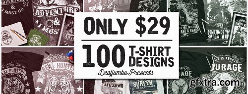 DealJumbo 100 Artistic T-Shirt Designs