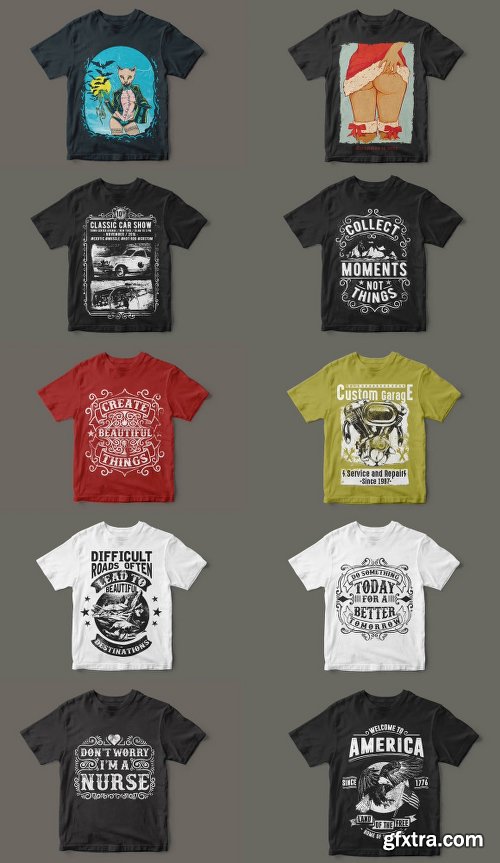 DealJumbo 100 Artistic T-Shirt Designs