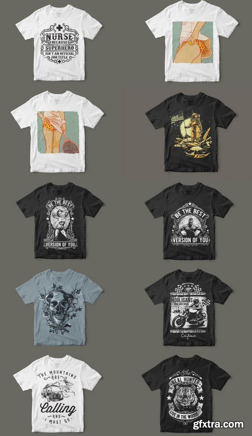 DealJumbo 100 Artistic T-Shirt Designs