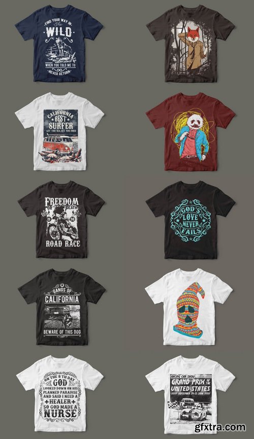 DealJumbo 100 Artistic T-Shirt Designs