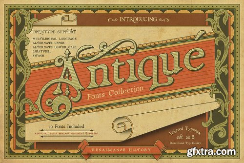 MightyDeals 5 Popular Vintage Font Families