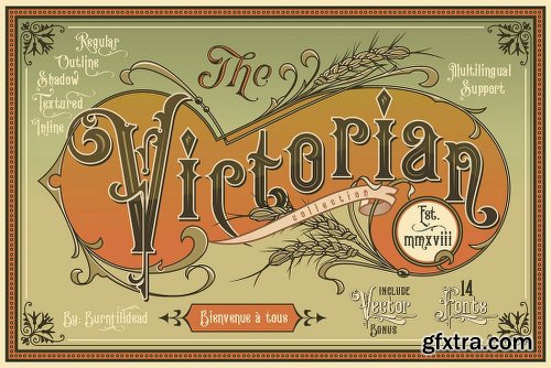 MightyDeals 5 Popular Vintage Font Families