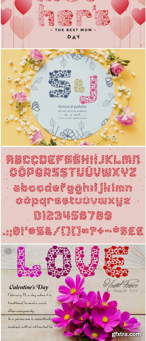 Heart Peace Font