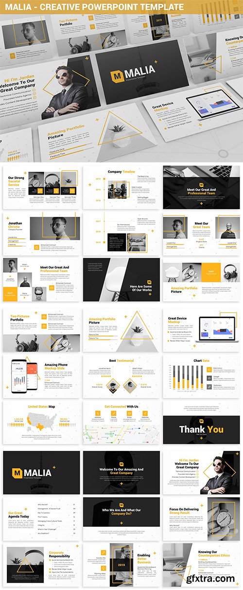 Malia - Creative Powerpoint Template