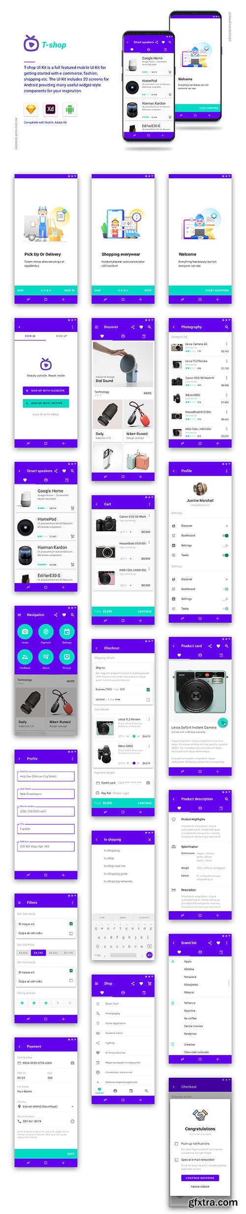 T-shop UI Kits