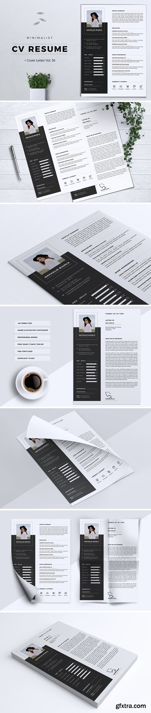 Minimalist CV Resume Vol. 36