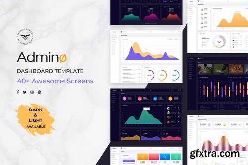 Admino - Admin Dashboard PSD Template