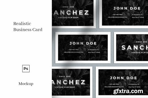 Realistic Business Card Mockup