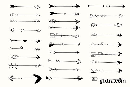 25+ Handdrawn Arrows Clipart Ver. 2