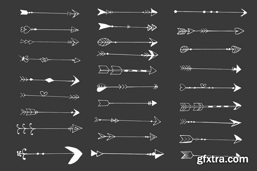 25+ Handdrawn Arrows Clipart Ver. 2